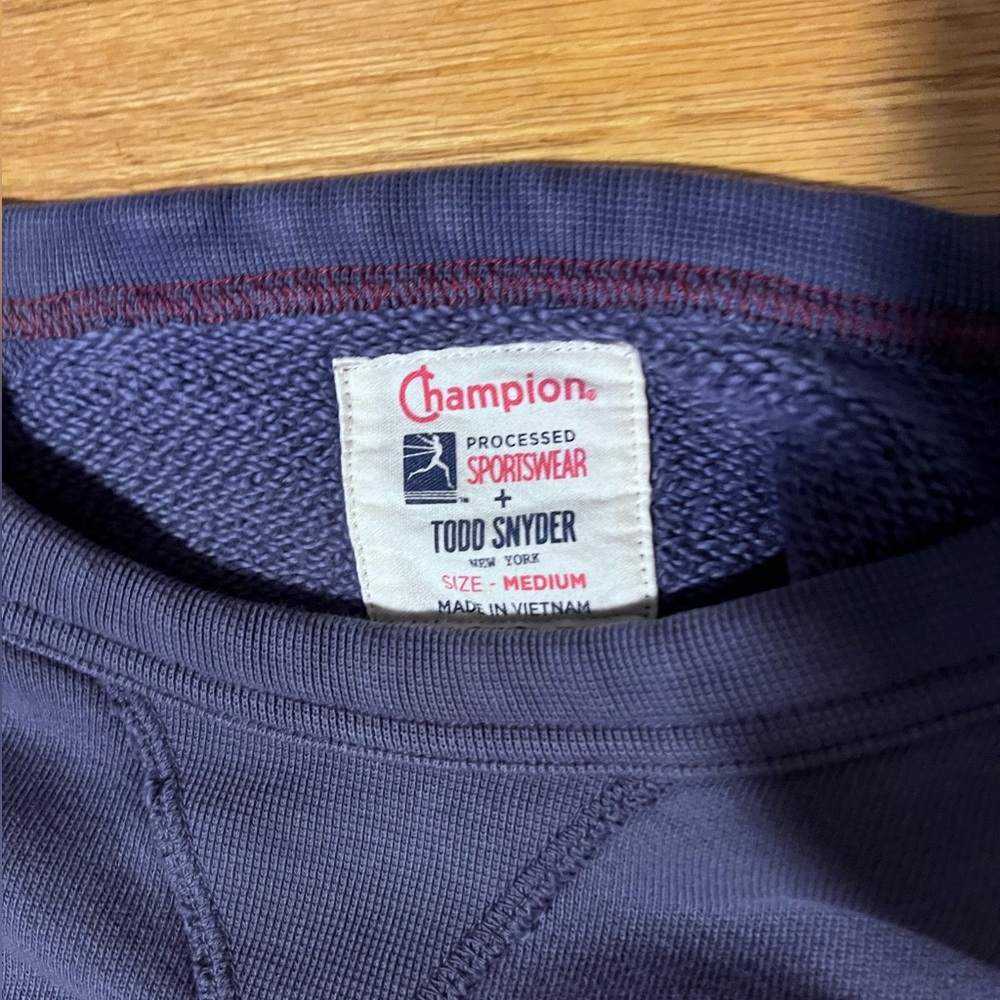 Todd Snyder x Champion Purple Sweater - Medium